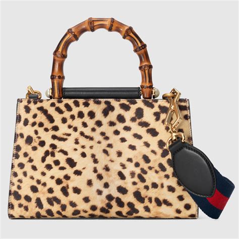 gucci nymphaea mini leopard|Gucci Nymphaea leopard print mini bag .